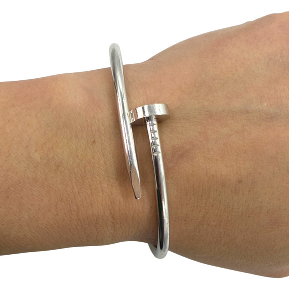 Cartier Juste un Clou Bracelet Classic Model 18k White Gold Size 18 Box Papers - Picture 3 of 16